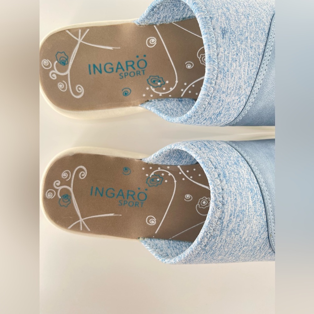 Ingaro Sport Sunset Sandals Women Size 8 Blue Cushion Slip-on Slides - Picture 14 of 16